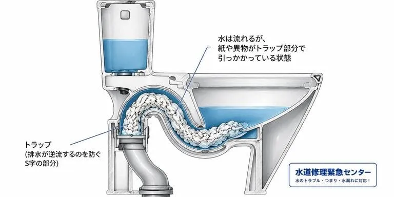 トイレつまりの仕組み