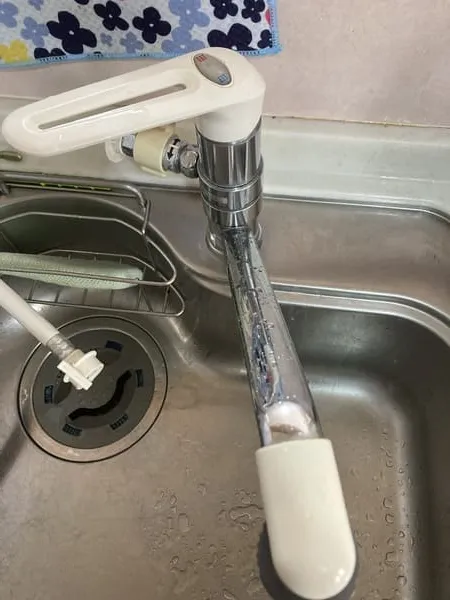 MYM製蛇口の修理前の写真を事前に見せてもらう