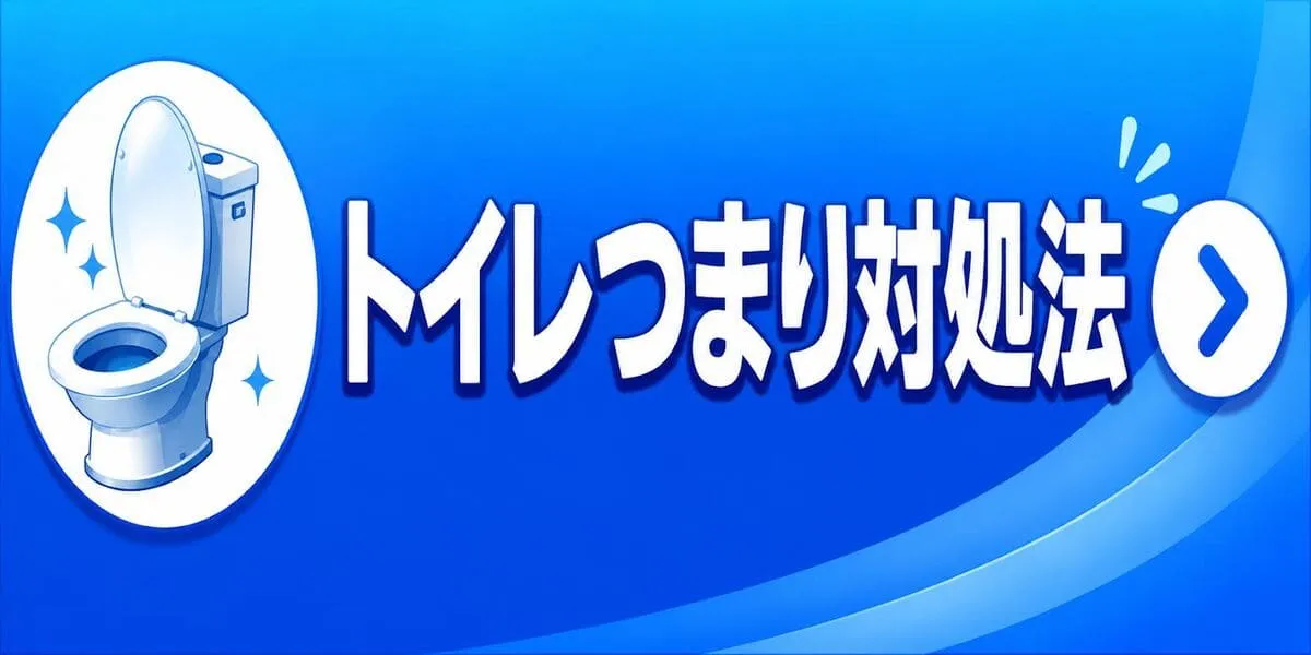 トイレ詰まり対処法お試す