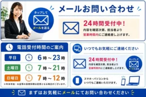 大阪市鶴見区のお客様メール相談・修理依頼