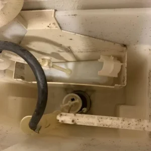 大阪市西淀川区トイレ水漏れ修理（フロートゴム交換）